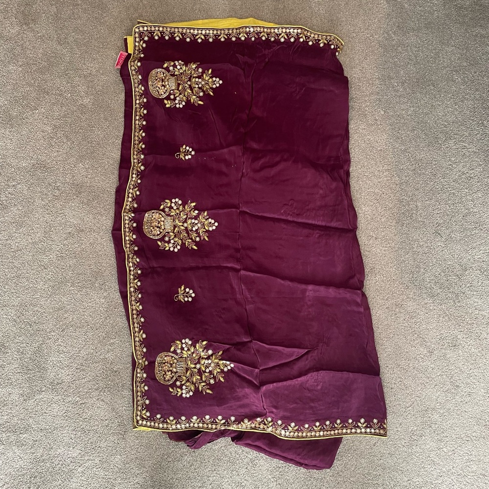 Purple Saree